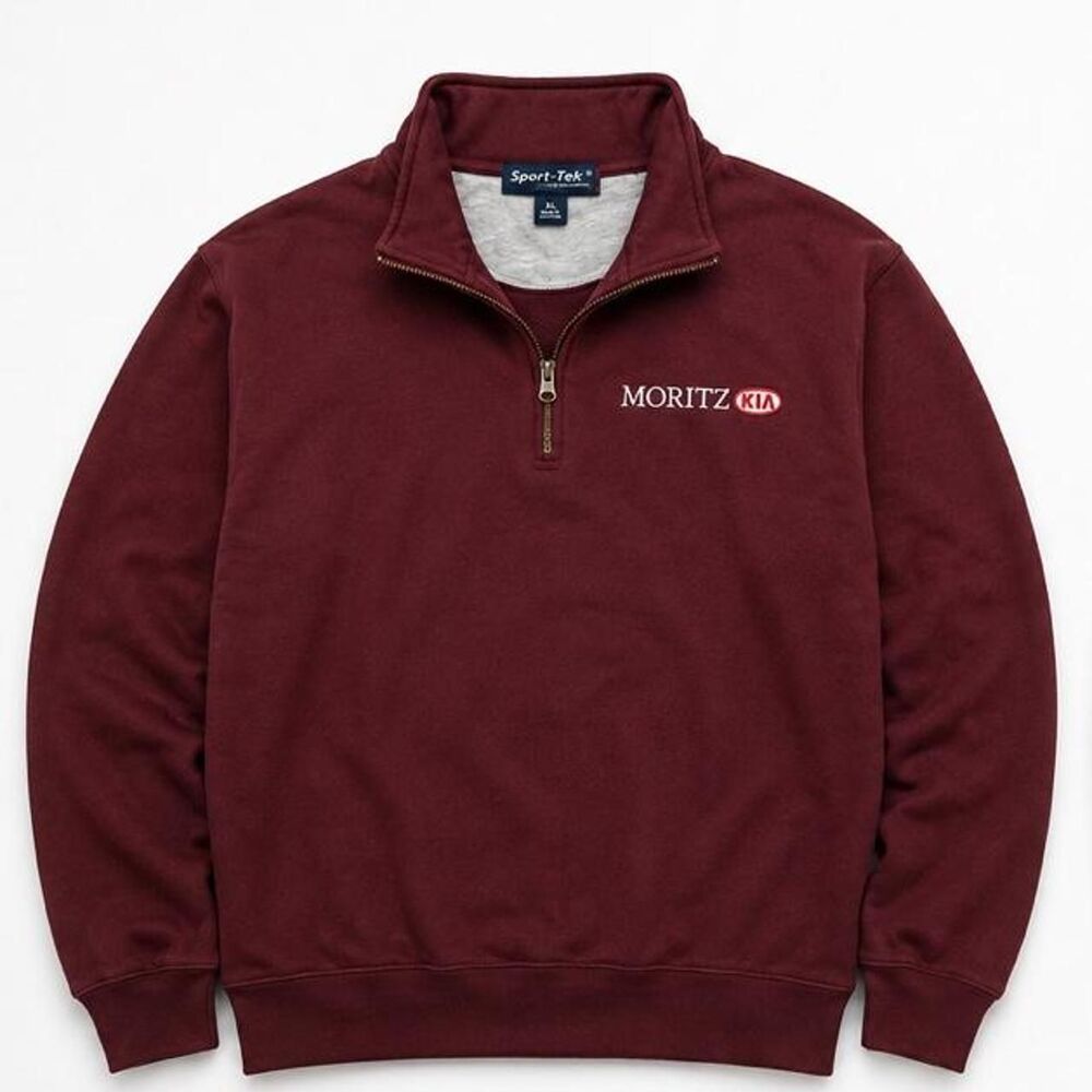Port-authority Men's Burgundy and Red Sweatshirt